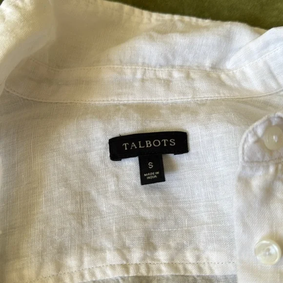 Talbots Linen Button Down - Picture 2 of 4